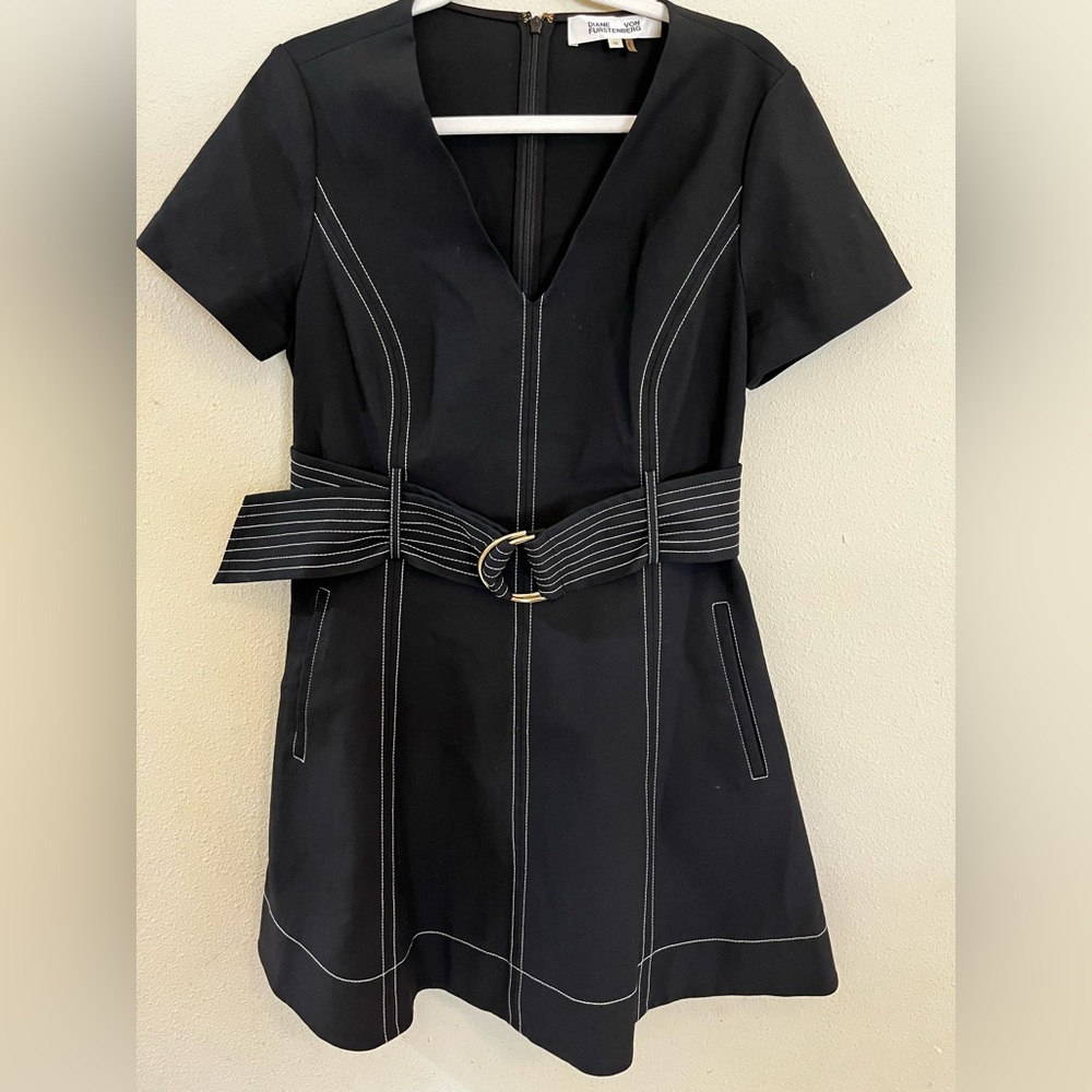 Diane Von Furstenberg DVF belted mini dress